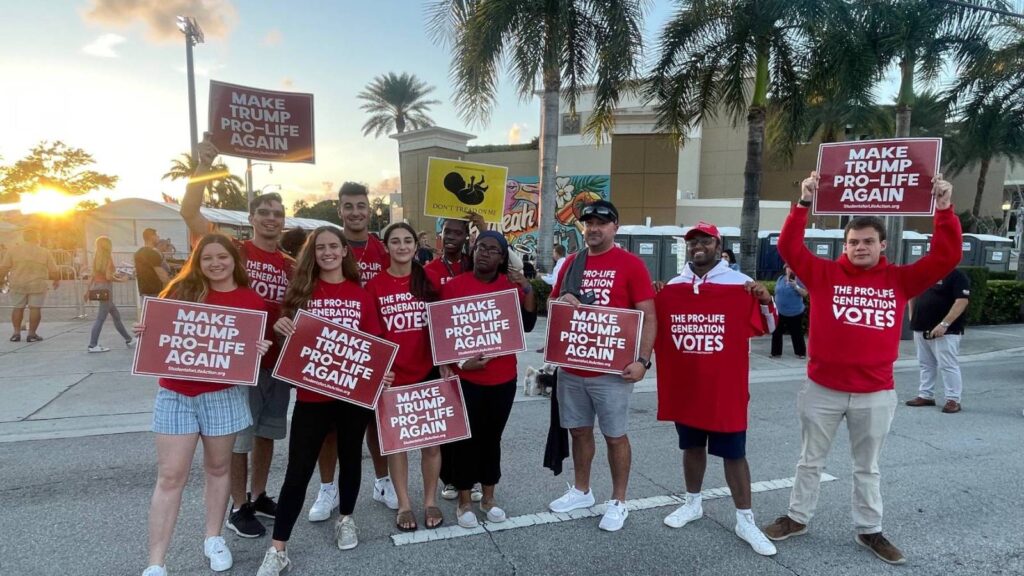 Anti-Abortion Activists Protest Trump: ‘Make Trump Pro-Life Again’