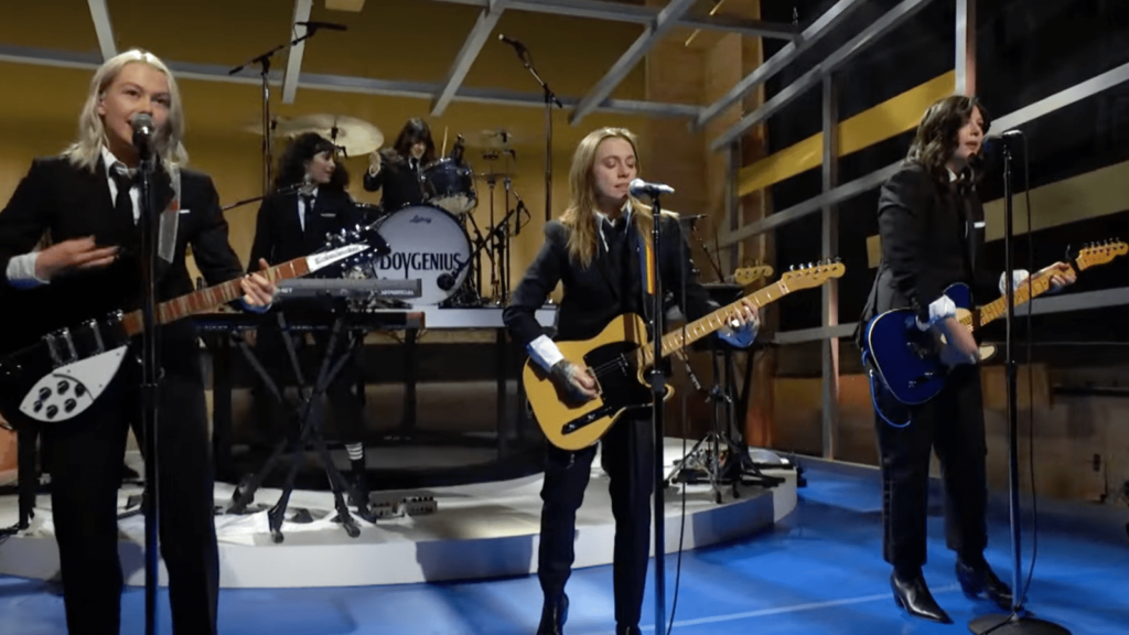 Boygenius Rocks ‘SNL’ Stage in Suits, Channeling The Beatles
