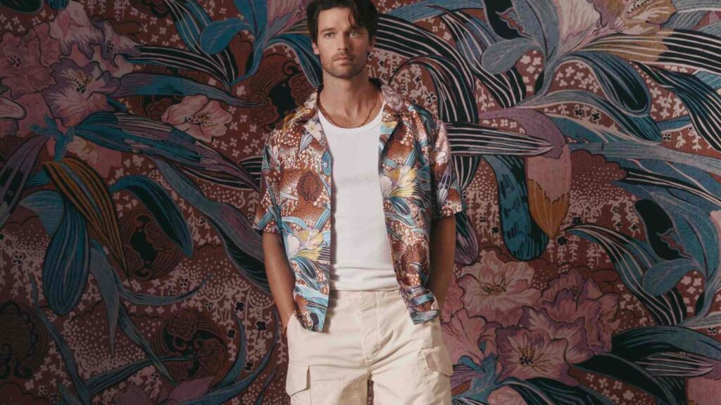 Patrick Schwarzenegger on Lisa, White Lotus Banana Republic Campaign