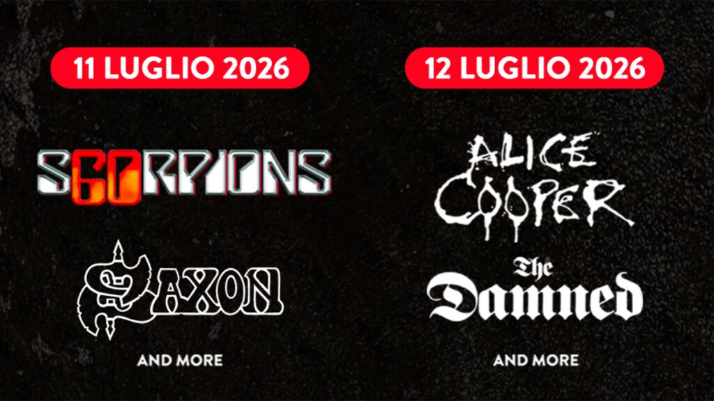 AMA Music Festival 2026 announces ALICE COOPER, SCORPIONS, Saxon and The Damned – Rockon.it