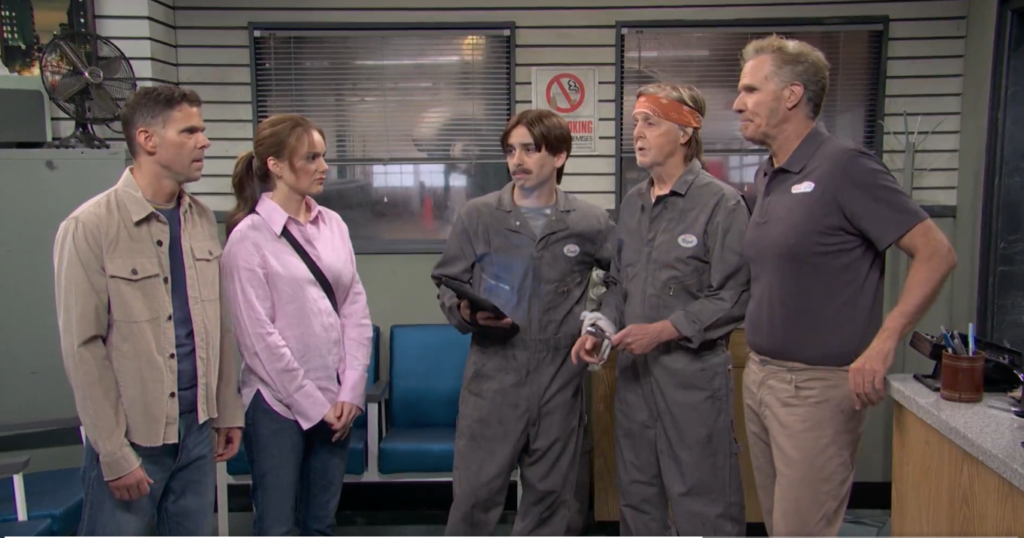 ‘SNL’: Mechanics Will Ferrell, Paul McCartney Exploit Car Owners with Gibberish