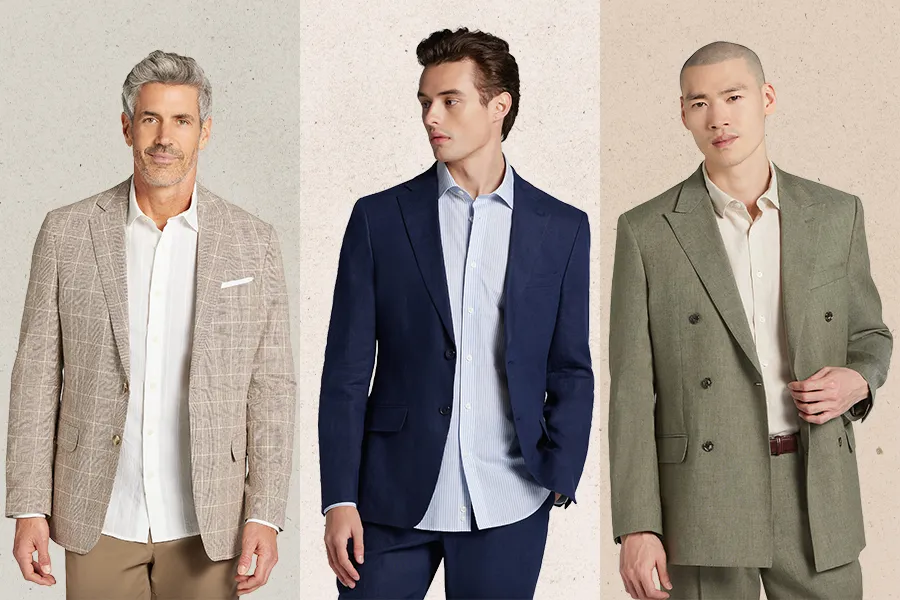 The Best Linen Suits From Men's Wearhouse for Weddings & Summer 2026