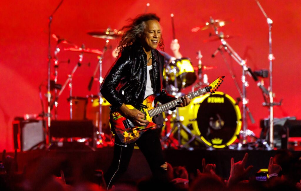 Metallica’s Kirk Hammett falls from stage days after Taylor Swift T-shirt backlash