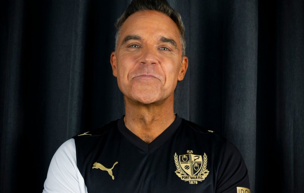 Robbie Williams named Port Vale FC’s official front-of-shirt partner and Foundation Ambassador