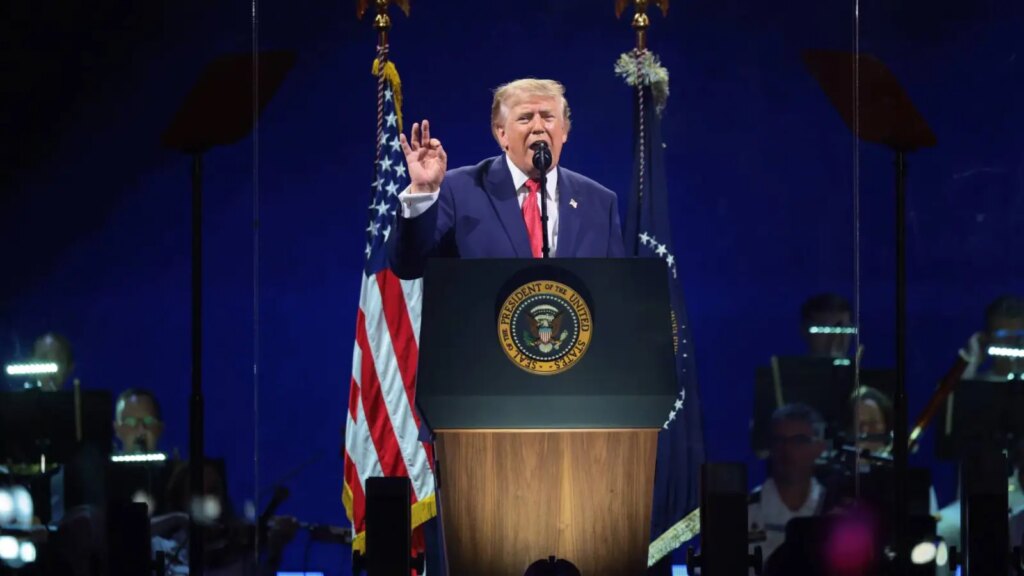 Trump Says Weird Stuff About History in America 250 Speech