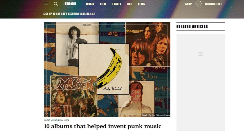 Ten records that helped give birth to punk, according to Far Out Magazine