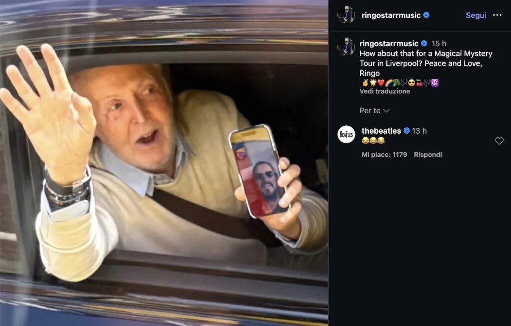 They do the Magical Mystery Tour in Liverpool and meet McCartney who video calls Ringo