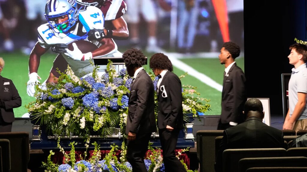 Nolan Wells’ Grieving Parents Speak At His Funeral