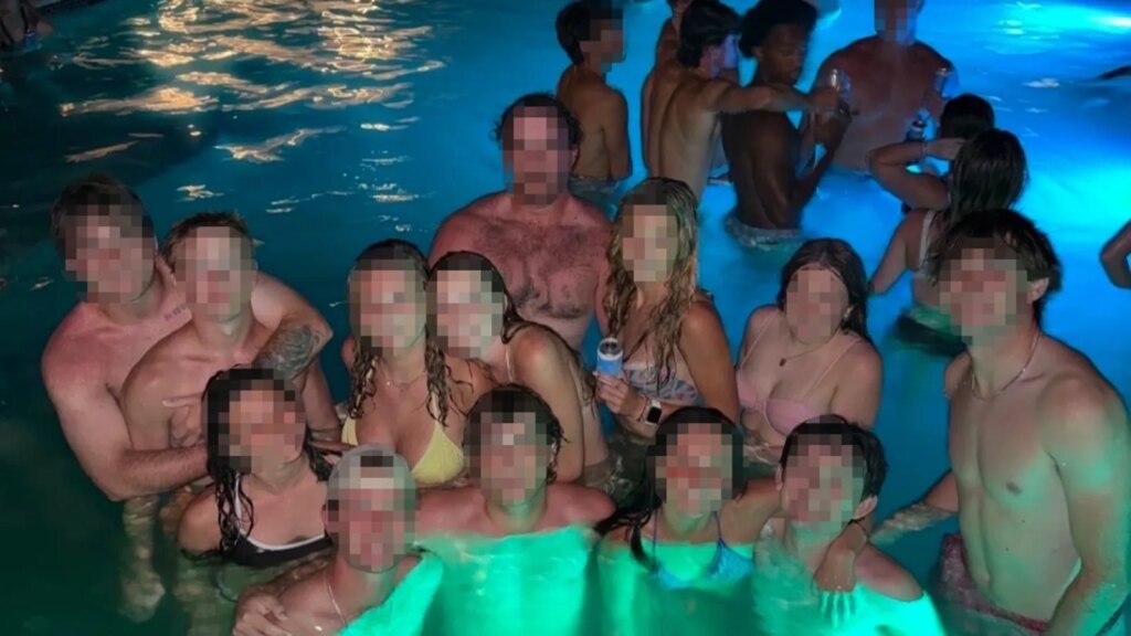 A Photo of Nolan Wells at a Pool Party Went Viral. It's Not Since July 4