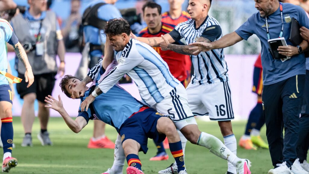 Physical Skirmish Breaks Out at World Cup Final