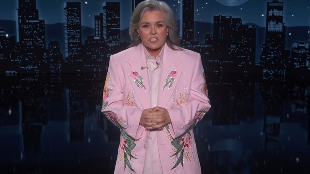 Rosie O’Donnell Criticizes Donald Trump as ‘Kimmel’ Guest Host
