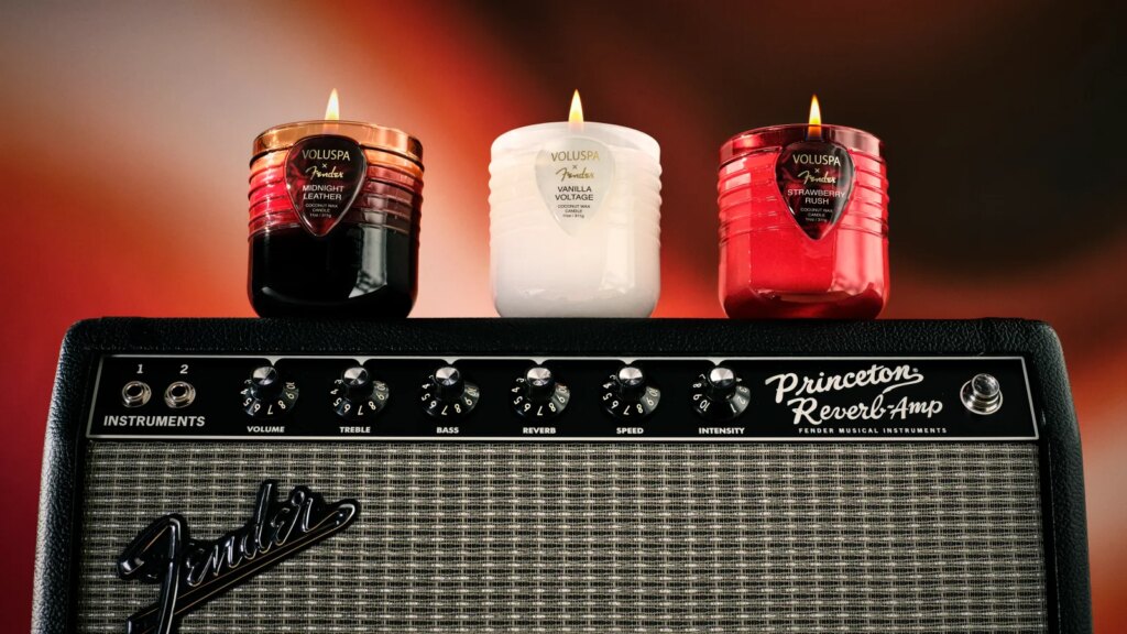 Where to Shop Fender and Voluspa’s New Guitar-Themed Candles Online 2026
