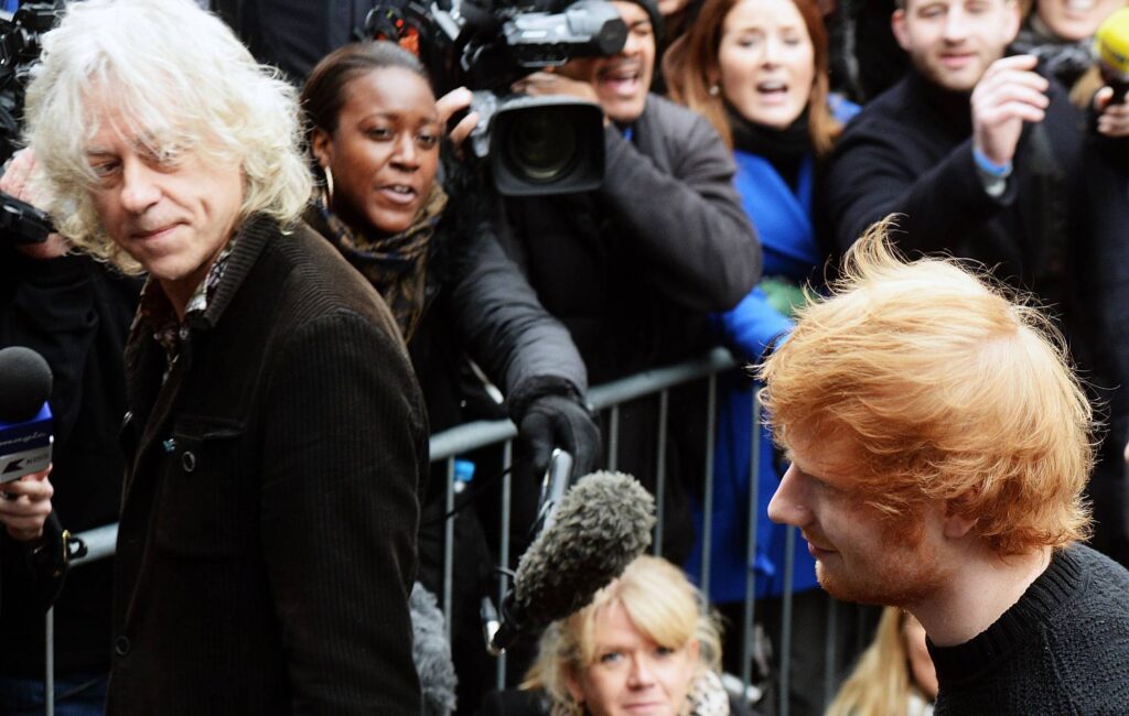 Bob Geldof defends “good man” Ed Sheeran, says he “really admires Macklemore and the guys who walked” amid Palestine row