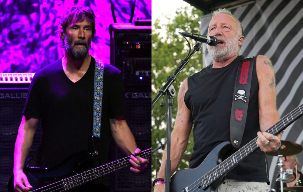 Watch Keanu Reeves rock out to ‘Love Will Tear Us Apart’ after introducing Peter Hook & The Light in San Francisco